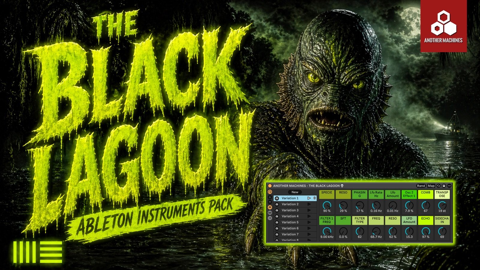 THE BLACK LAGOON Ableton instruments pack cover